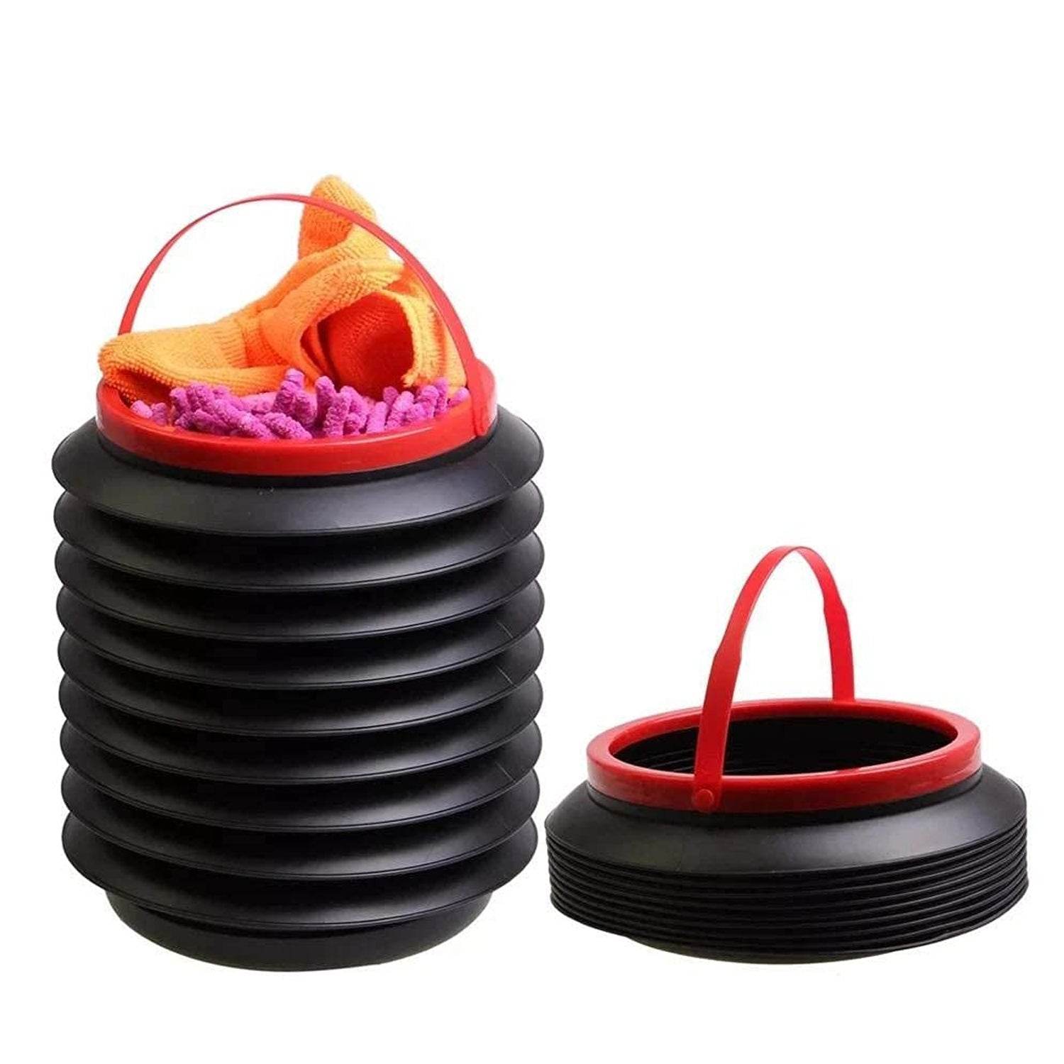 Foldable Storage Bucket , Water Container & Dustbin Multiuse Bucket For Home , Car & Kitchen Use Bucket - infinityexculsivestore.com