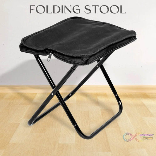 Folding Camping Stool Collapsible Camp Stool Portable Seat Travel Little Stools (1 Pc) - infinityexculsivestore.com