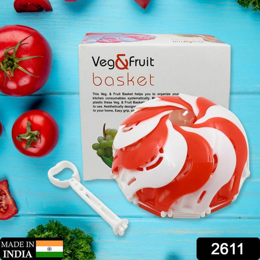 Folding Fruit Basket | Foldable Basket | Fruit Bucket |Basket with Hanging Stand | Fruit and Vegetables Basket | Foldable Lotus Shape Basket Tray for Multi-use (1 Pc) - infinityexculsivestore.com