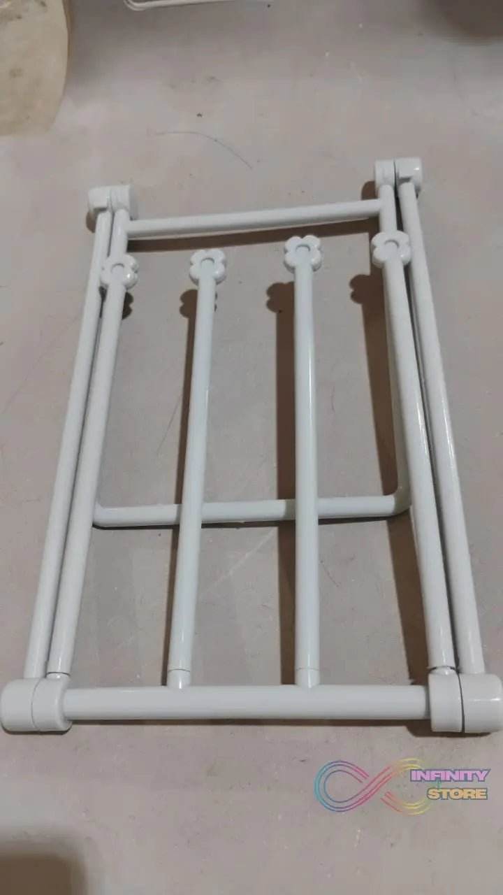 Folding Kitchen Bathroom Towel Rack, Towel Stand (1 Pc) - infinityexculsivestore.com