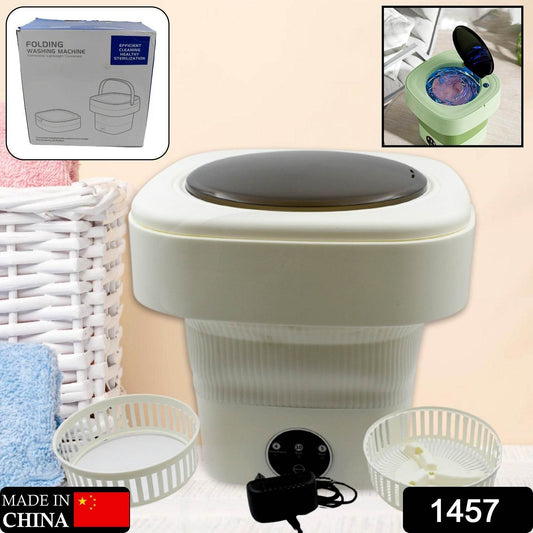Folding Washing Machine, Mini Portable Washing Machine, Deep Cleaning Half Automatic Washt, Mini Foldable Washing Machine, Suitable For Socks, Underwear, Baby Clothes - infinityexculsivestore.com