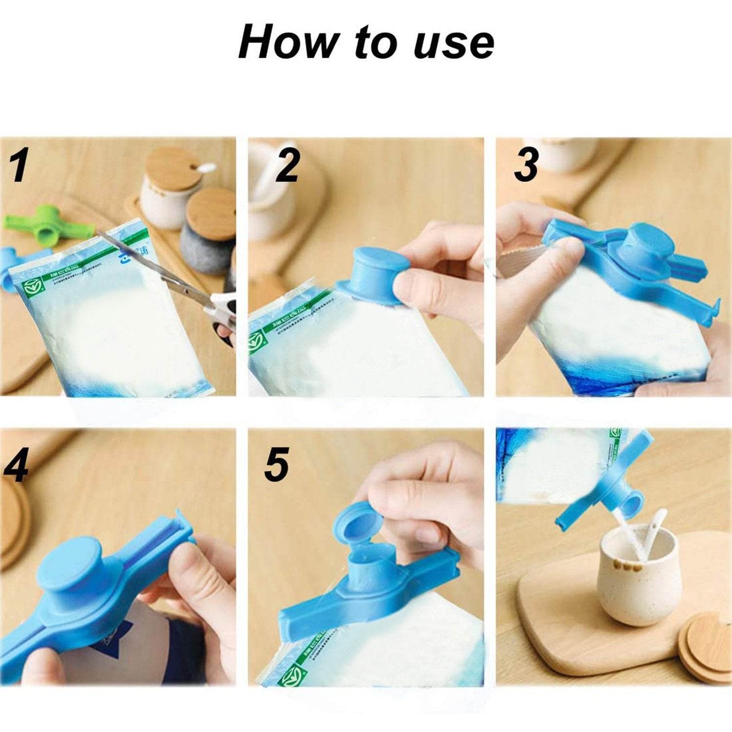 Food Bag Clip Seal Pour Storage Food Sealing Clip - infinityexculsivestore.com