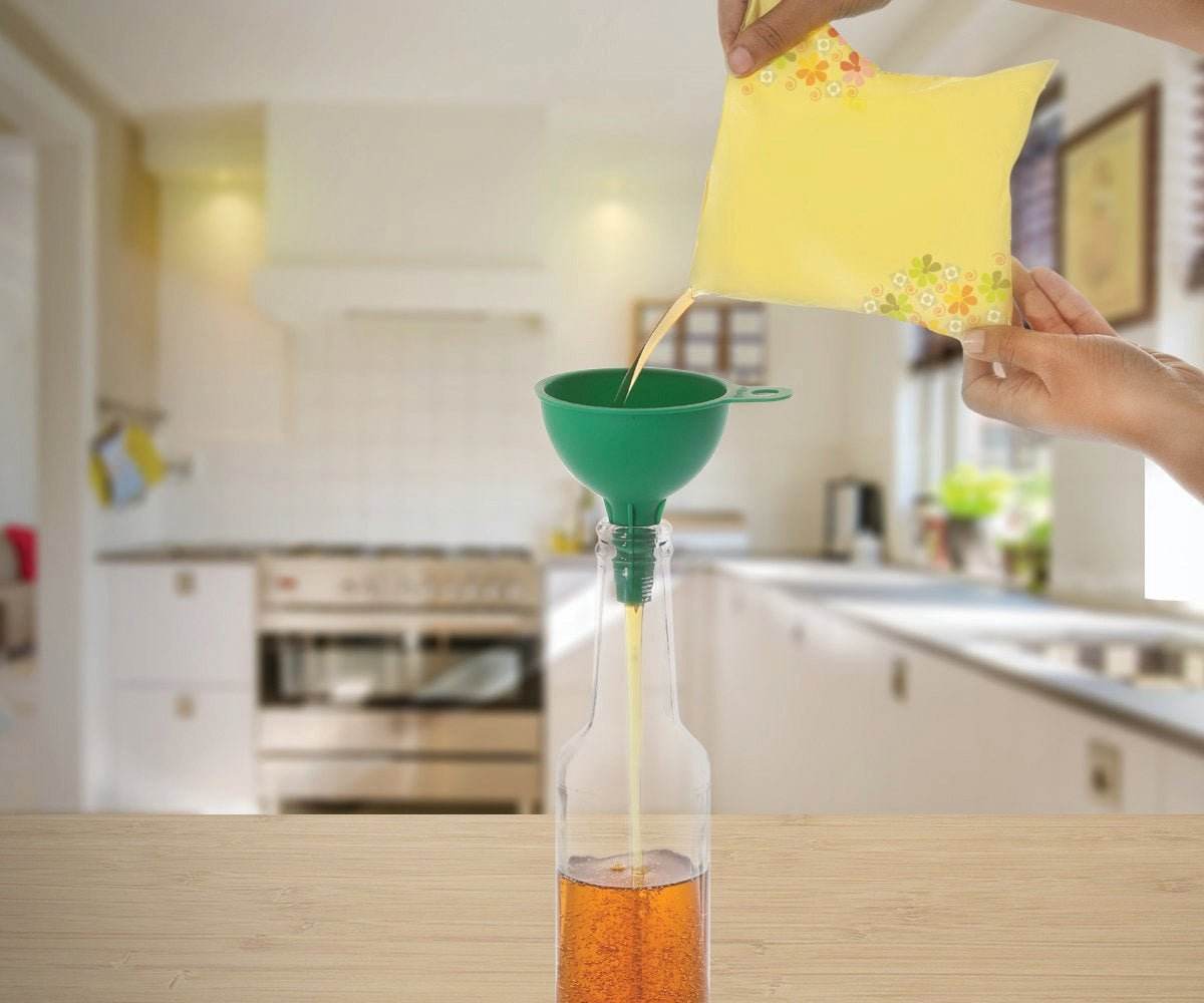 Food-Grade Silicone Funnel: Safe & Easy Transfer for Liquids & Grains (1 Pc) - infinityexculsivestore.com