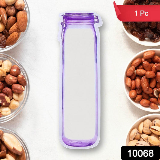 Food Storage Bag Bottles Shape Ziplock Bags Reusable (1 Pc / 500 ML) - infinityexculsivestore.com