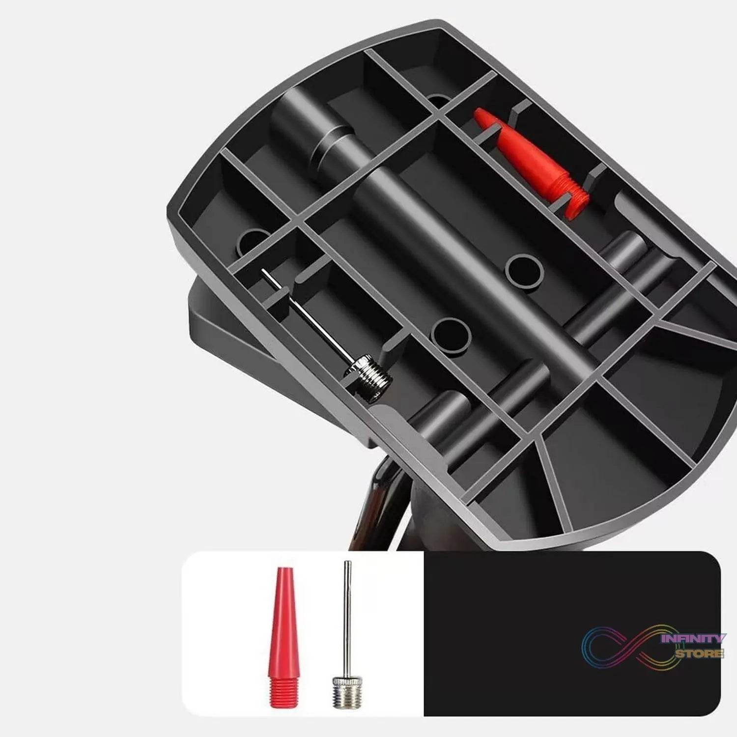 Foot & Portable & High Pressure Double-Cylinder Air Pump (1 Pc) - infinityexculsivestore.com