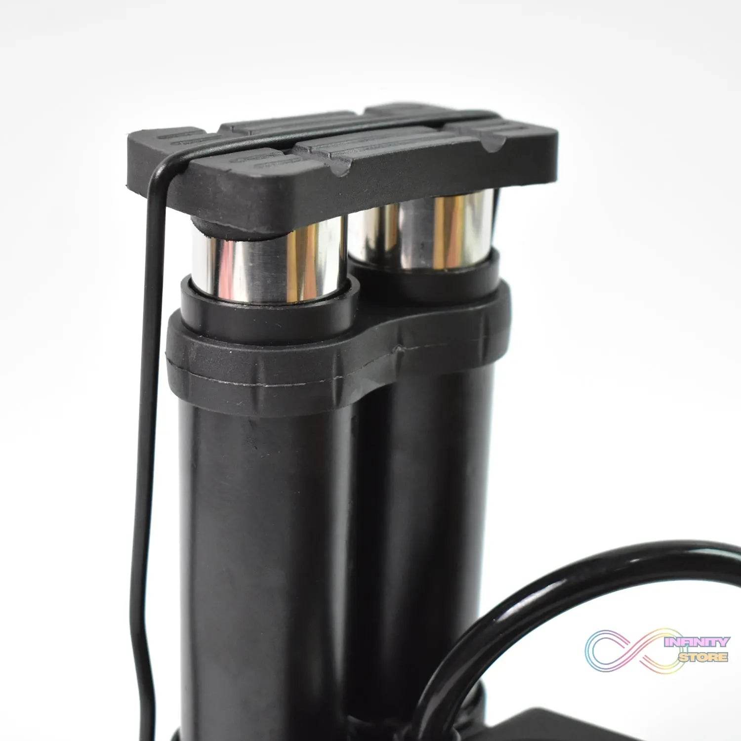 Foot & Portable & High Pressure Double-Cylinder Air Pump (1 Pc) - infinityexculsivestore.com