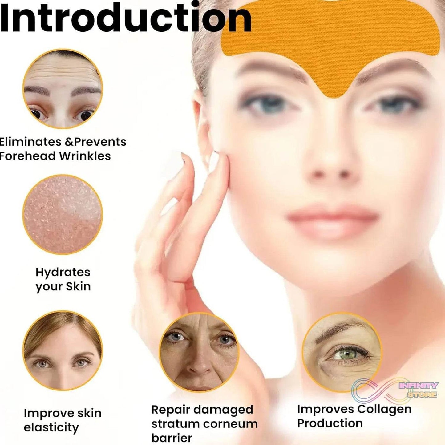 Forehead Wrinkle Patches, Face Wrinkle Patches (10 Pcs Set) - infinityexculsivestore.com