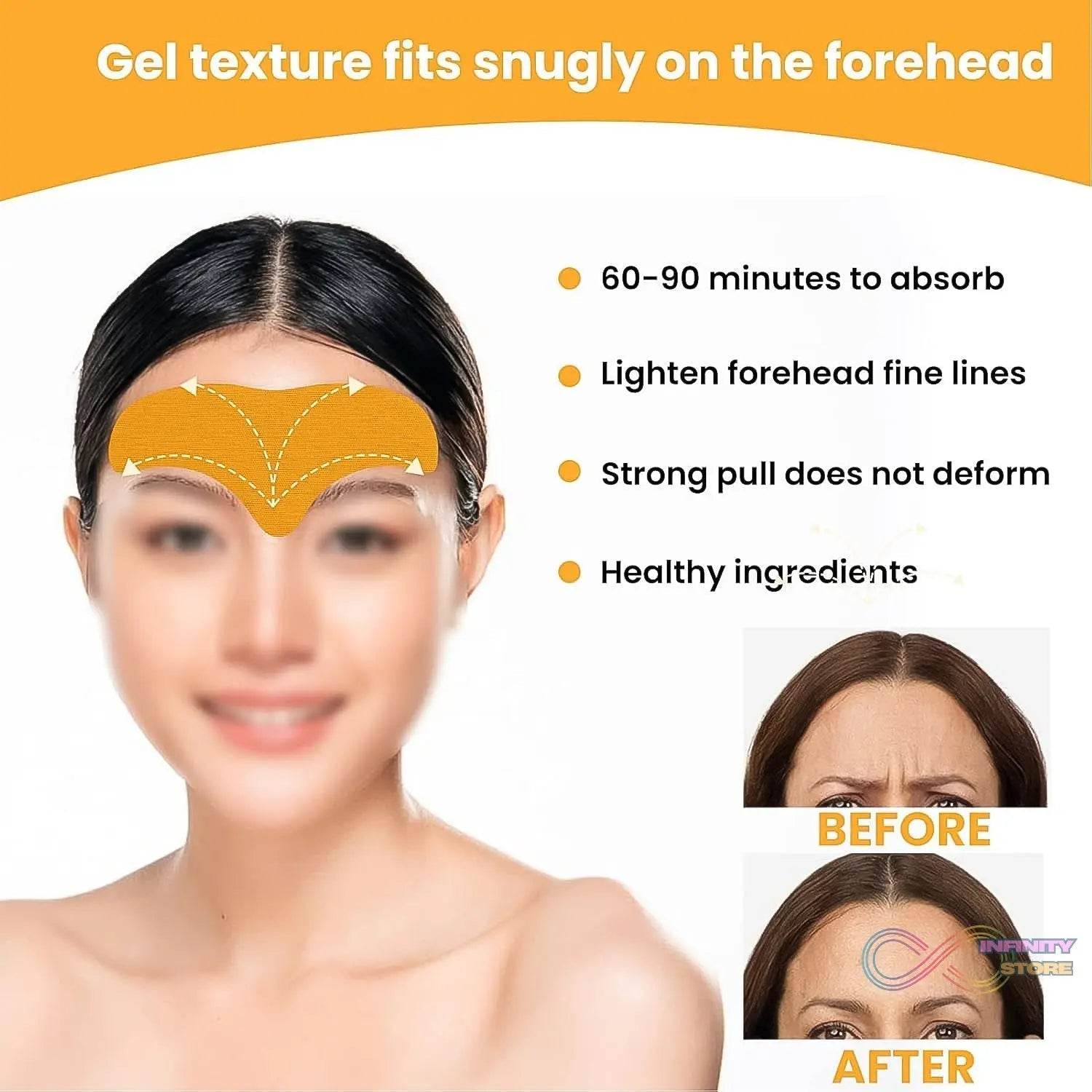 Forehead Wrinkle Patches, Face Wrinkle Patches (10 Pcs Set) - infinityexculsivestore.com