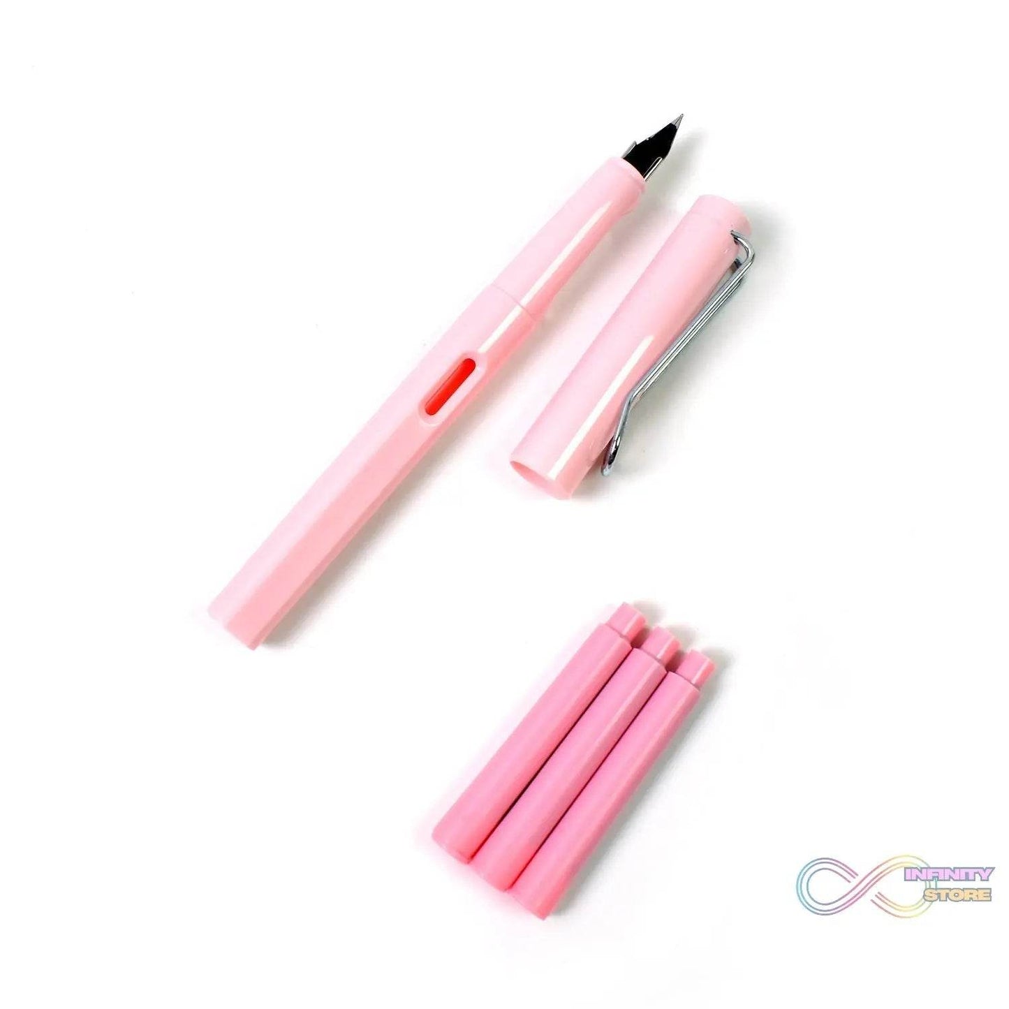 Fountain Blue Pen With 3 Refills (1 Set) - infinityexculsivestore.com
