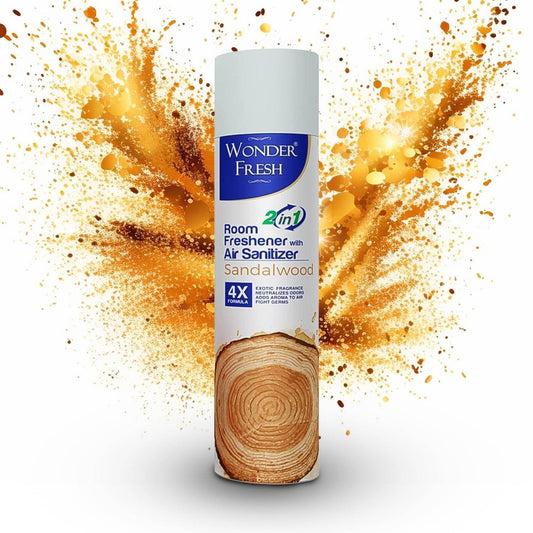 Fresh Air Freshener Spray, Sandalwood Fragrance | Long Lasting Fragrance for Home & Office (Mix Fragrance / 125 Gm) - infinityexculsivestore.com