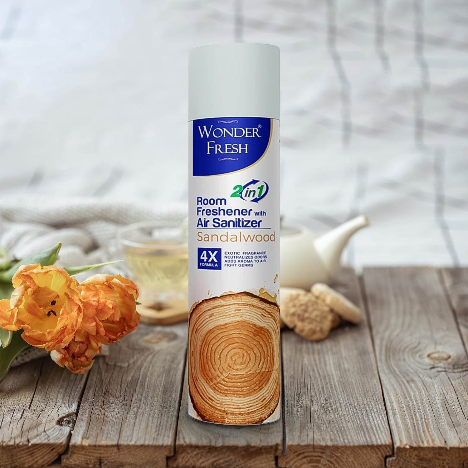 Fresh Air Freshener Spray, Sandalwood Fragrance | Long Lasting Fragrance for Home & Office (Mix Fragrance / 125 Gm) - infinityexculsivestore.com