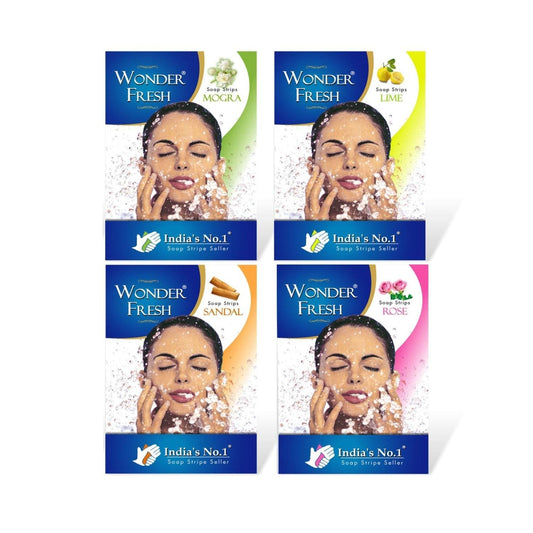 Fresh Paper Soap Strips Traveling Hand Wash with Jasmine Fragrance (100pc) - infinityexculsivestore.com