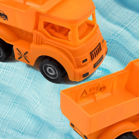 Friction Powered Dumper Toy Truck For Kids | With Opening Container Feature | Strong & Durable Plastic Material | Indoor & Outdoor Play Birthday Gift for Baby Boys & Girls (1 Pc) - infinityexculsivestore.com