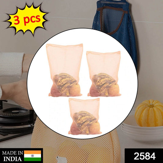 Fridge Bags for Fruits and Vegetables with Zip Net (Multicolour) - infinityexculsivestore.com