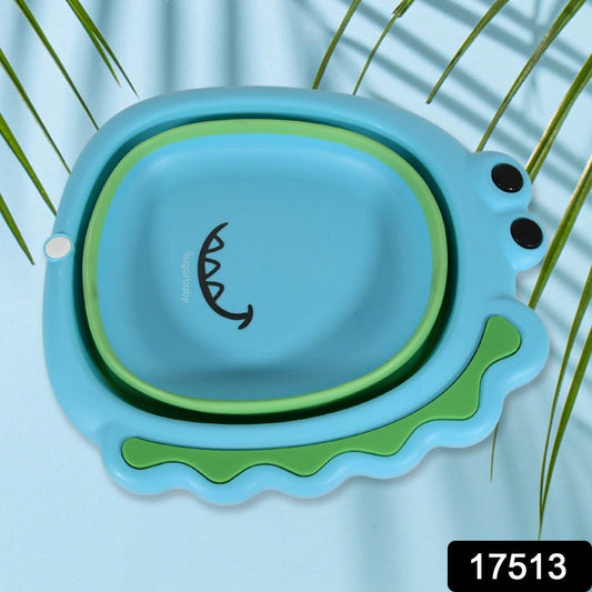 Frog Shape Wash Basin, Space Saving Multi Function Foldable Baby Wash basin Easy Clean Lightweight Thicken for Washing Face for Home (33Γ31Cm / 1 pc) - infinityexculsivestore.com
