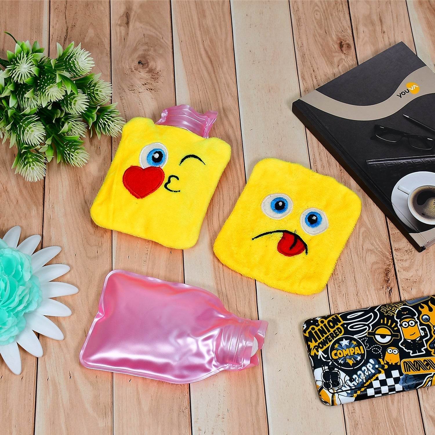 Fun Emoji Relief (1 Pc): Mini Hot Water Bag for Aches & Pains - infinityexculsivestore.com