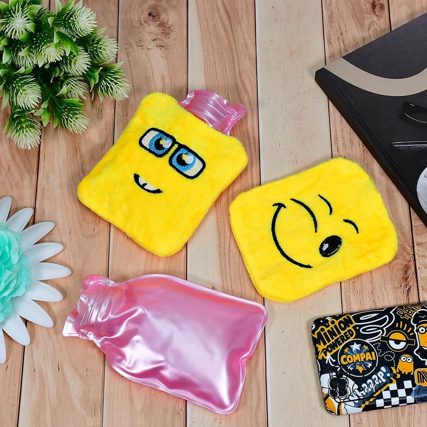 Fun Emoji Relief (1 Pc): Mini Hot Water Bag for Aches & Pains - infinityexculsivestore.com