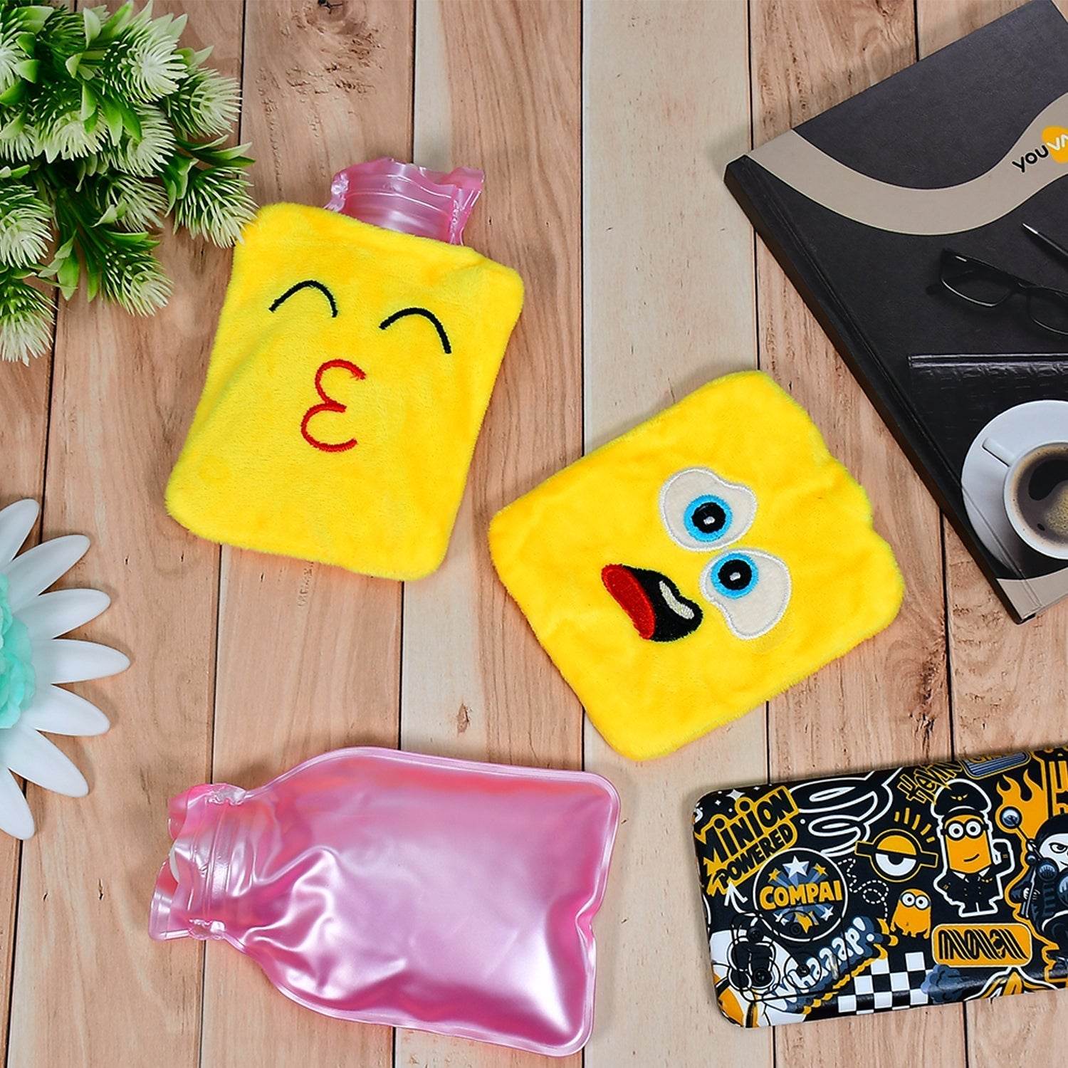 Fun Emoji Relief (1 Pc): Mini Hot Water Bag for Aches & Pains - infinityexculsivestore.com