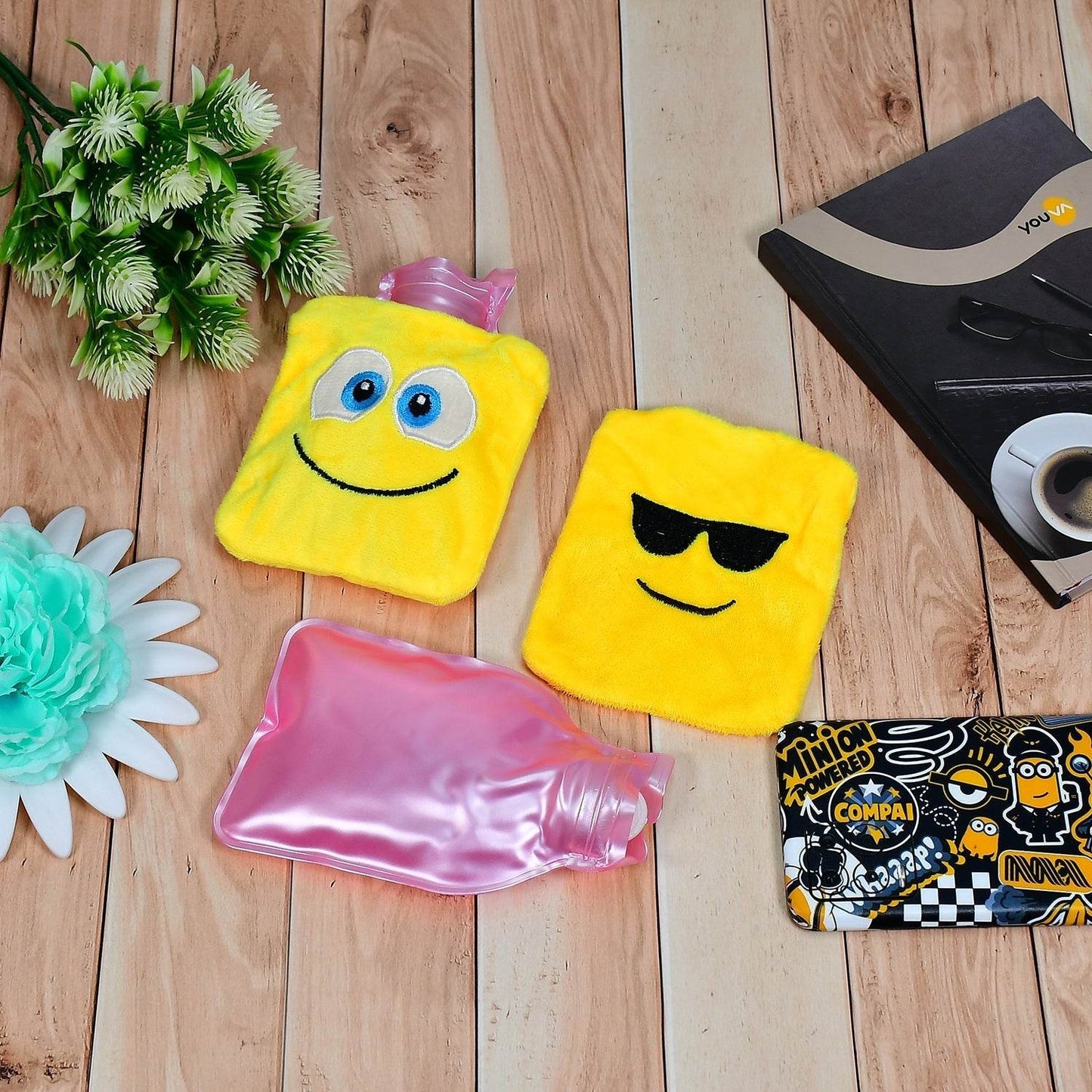 Fun Emoji Relief (1 Pc): Mini Hot Water Bag for Aches & Pains - infinityexculsivestore.com