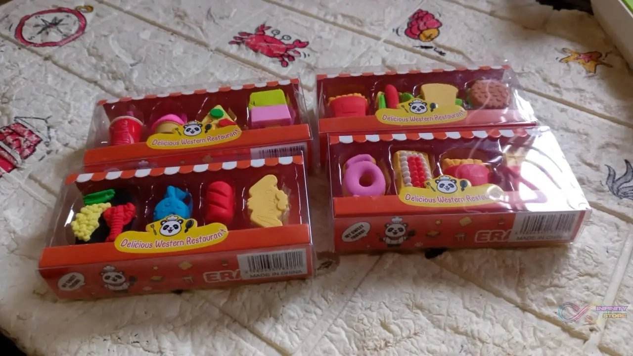 Fun Erasers for Kids! Mix & Match: Food & Drink Erasers (Set of 1) - infinityexculsivestore.com