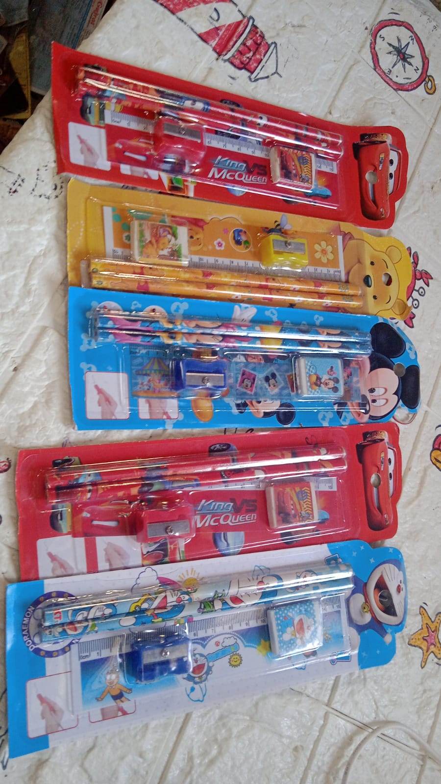 Fun & Functional! 5-in-1 Cartoon Pencil Set for School & Play (5 Pc) - infinityexculsivestore.com