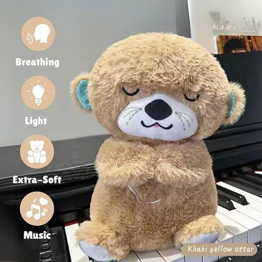 Fun4you Choco Bear Breathing Teddy Bear, Plush Baby Sleeping Toy with Music, Lights, Sounds & Heartbeat Effect (25 CM) | Gift for Babies & Toddlers | Soft Cuddly Stuffed Animal (Brown) - infinityexculsivestore.com