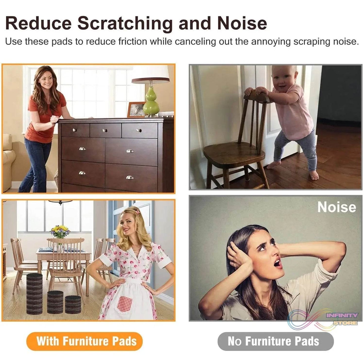 Furniture Protection Pad (18 Pcs Set) - infinityexculsivestore.com