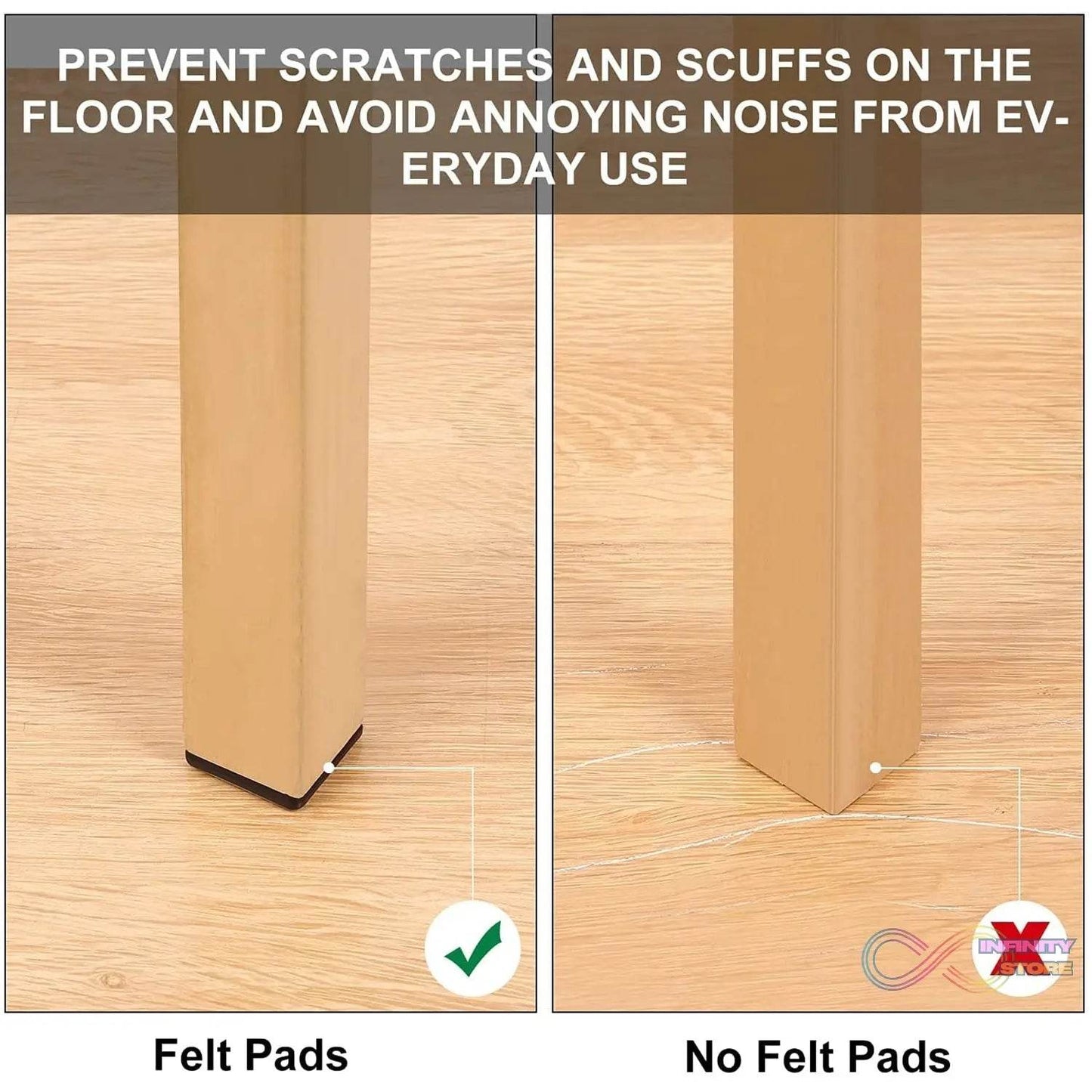 Furniture Protection Pad Furniture Anti Slip Floor Protection (9 Pcs Set) - infinityexculsivestore.com