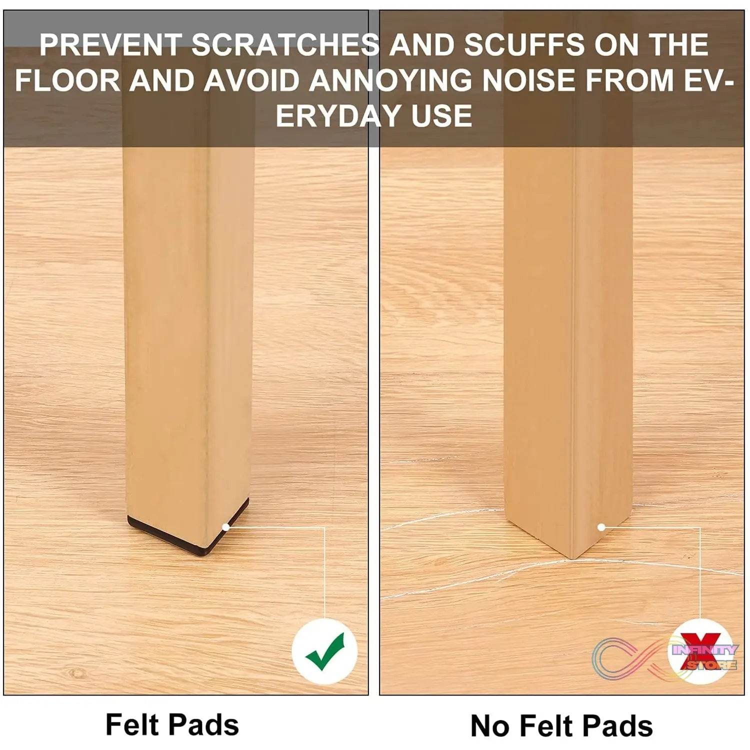 Furniture Protection Pad Furniture Anti Slip Floor Protection (9 Pcs Set) - infinityexculsivestore.com
