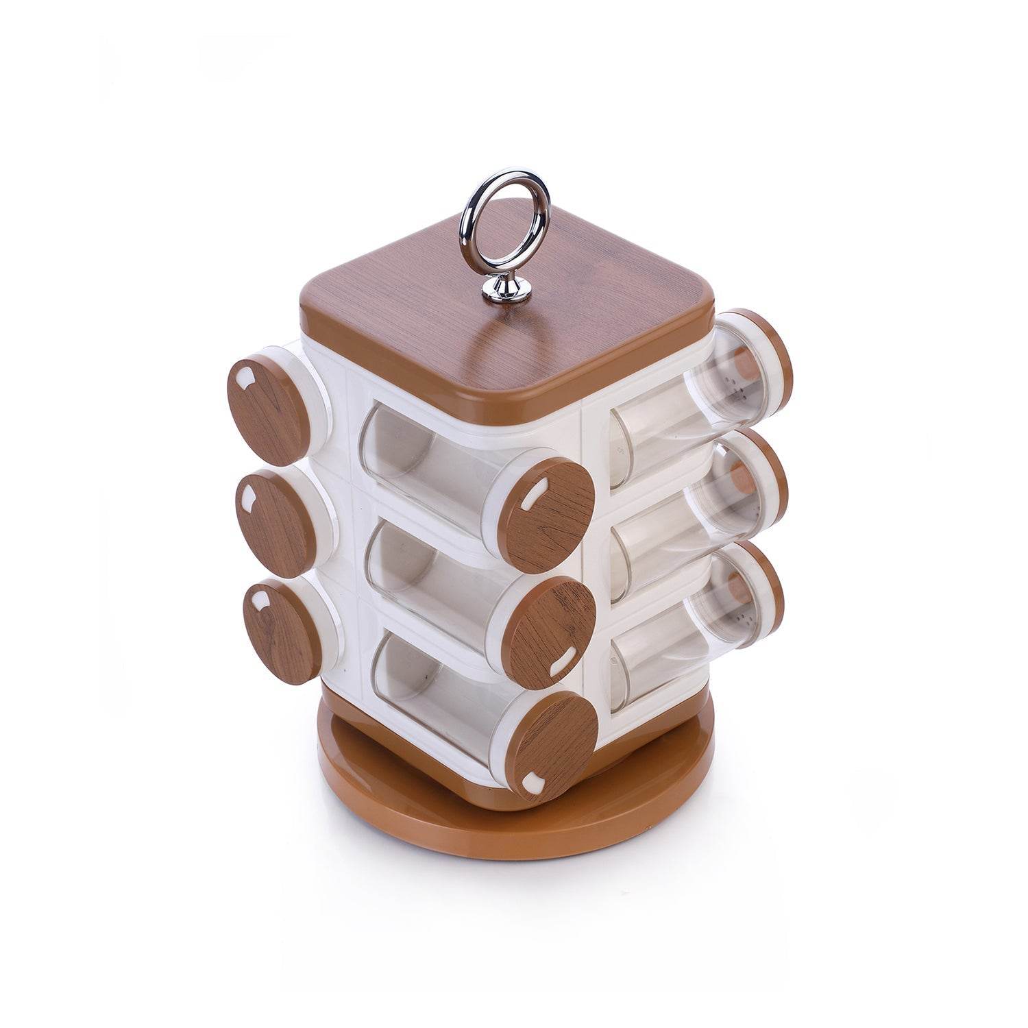 Ganesh 12-Jar Revolving Spice Rack Masala Box - infinityexculsivestore.com