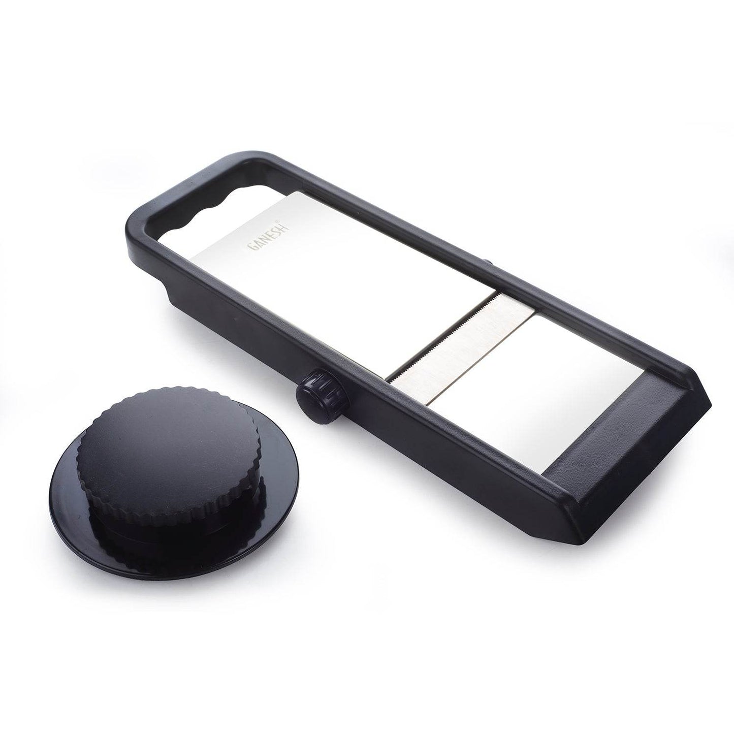 Ganesh Adjustable Plastic Slicer, 1-Piece, Black / Silver - infinityexculsivestore.com