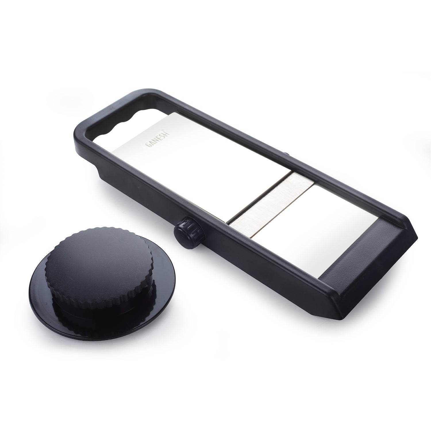 Ganesh Adjustable Plastic Slicer, 1-Piece, Black / Silver - infinityexculsivestore.com