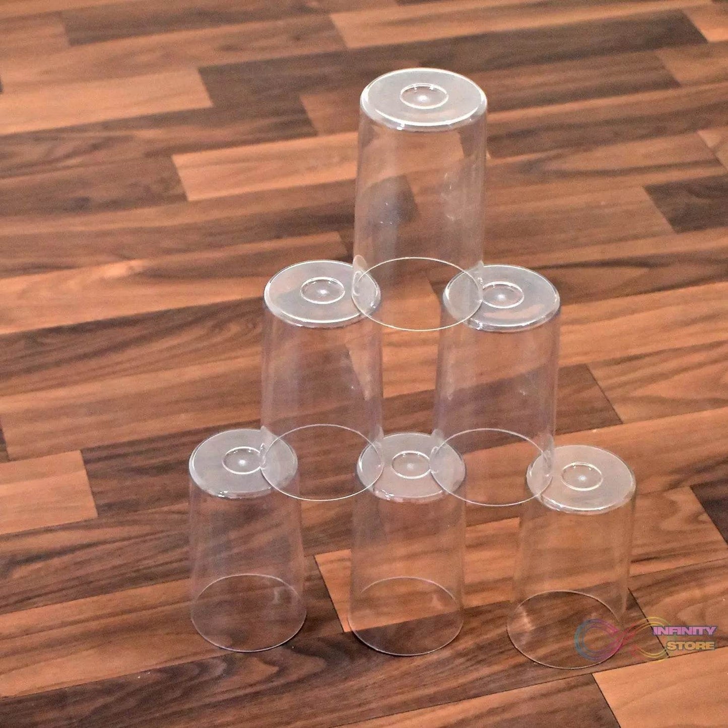 Ganesh Classic Plastic Glass Set of-6 (Each Glass 350ml) - infinityexculsivestore.com
