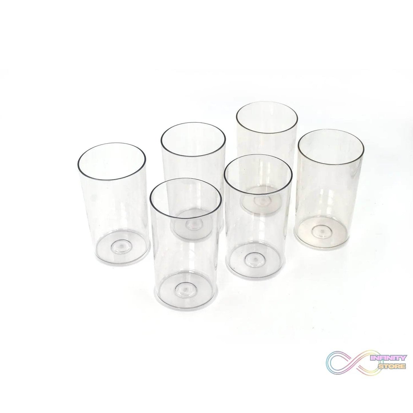 Ganesh Classic Plastic Glass Set of-6 (Each Glass 350ml) - infinityexculsivestore.com