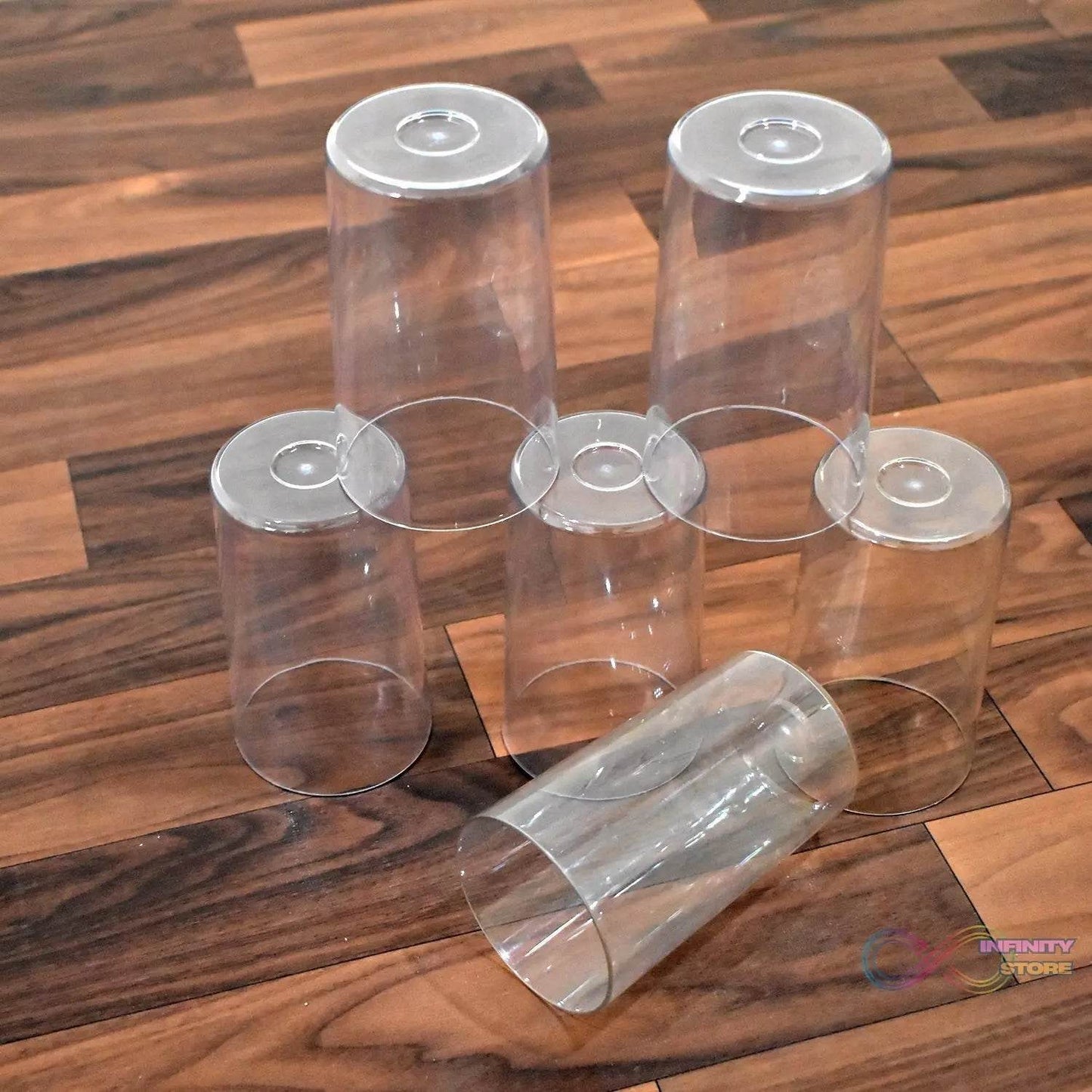 Ganesh Classic Plastic Glass Set of-6 (Each Glass 350ml) - infinityexculsivestore.com