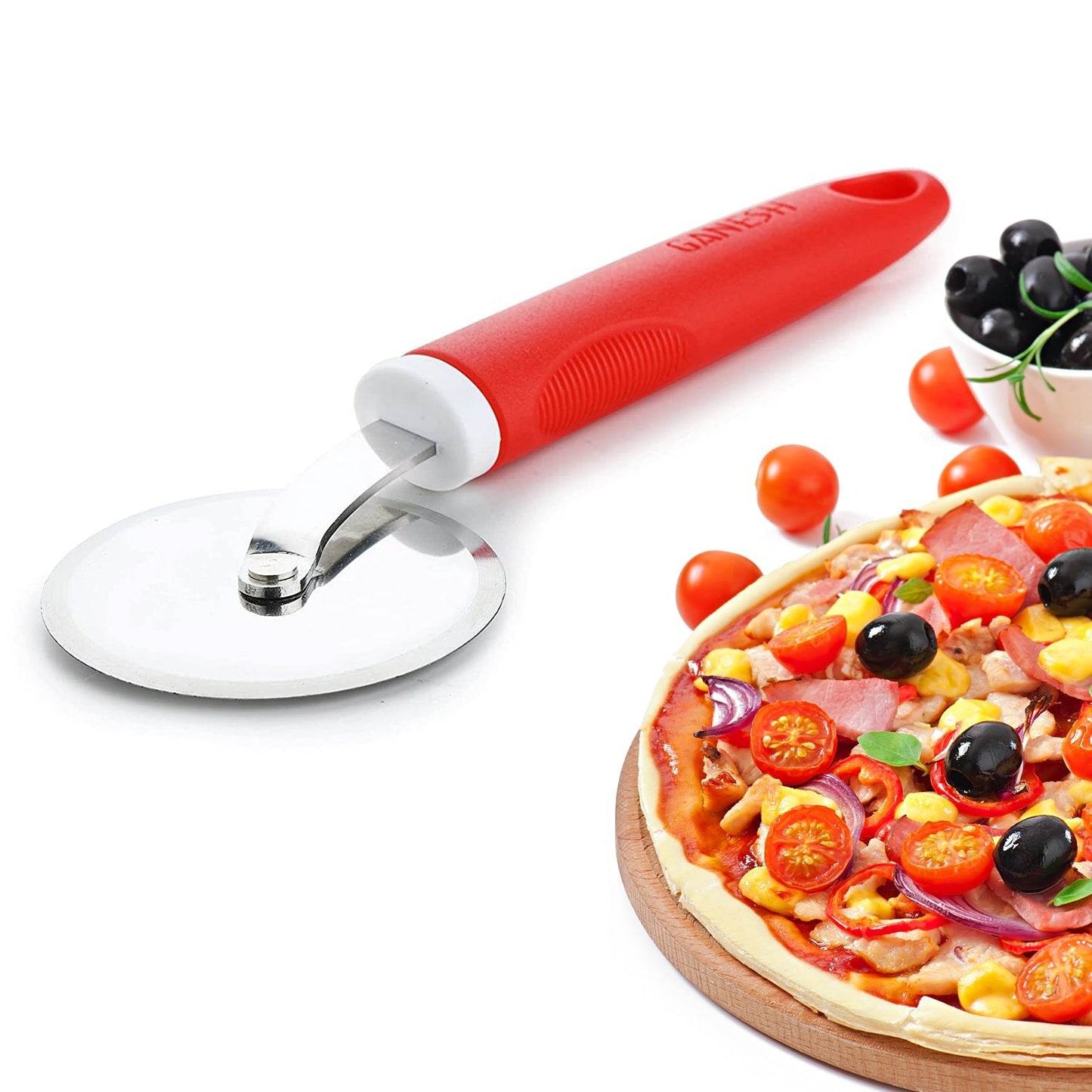 Ganesh GANESH PIZZA / PASTRY CUTTER Wheel Pizza Cutter (Stainless Steel) - infinityexculsivestore.com