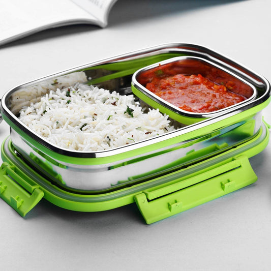 Ganesh Junior Stainless Steel Lunch Pack for Office & School Use - infinityexculsivestore.com