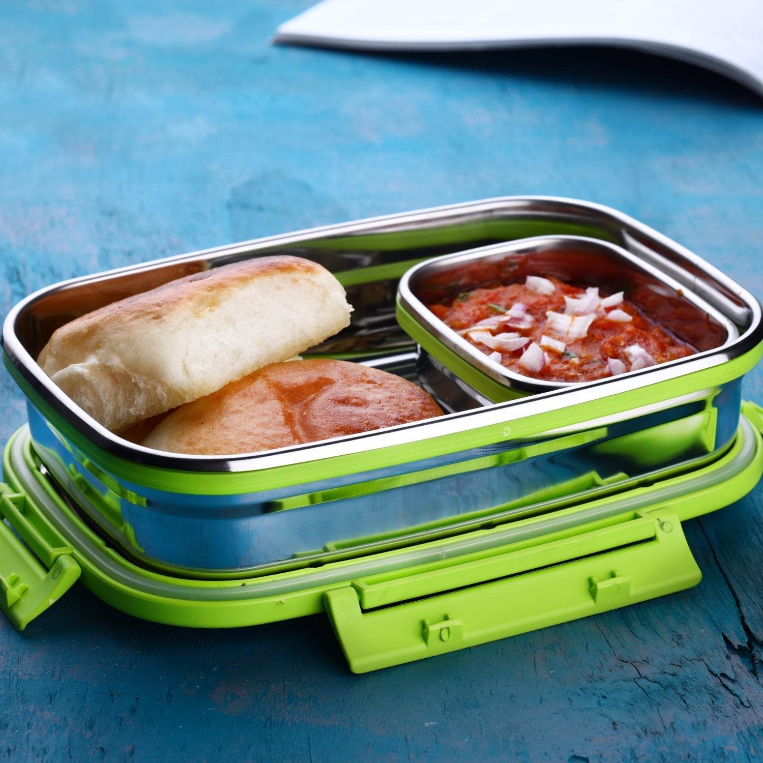 Ganesh Junior Stainless Steel Lunch Pack for Office & School Use - infinityexculsivestore.com