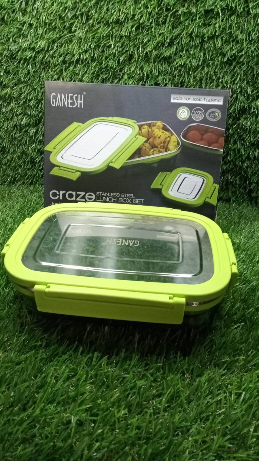Ganesh Junior Stainless Steel Lunch Pack for Office & School Use - infinityexculsivestore.com