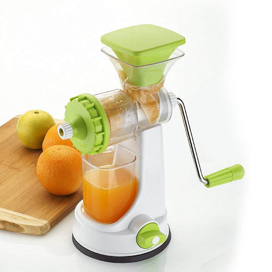 Ganesh Kitchenware Plastic Hand Juicer New Smart Fruit & Vegetable Multipurpose Juicer (Color:Random Green,Blue,Red,Orange) ( Colors May Vary ) (Multicolor Pack of 1) - infinityexculsivestore.com