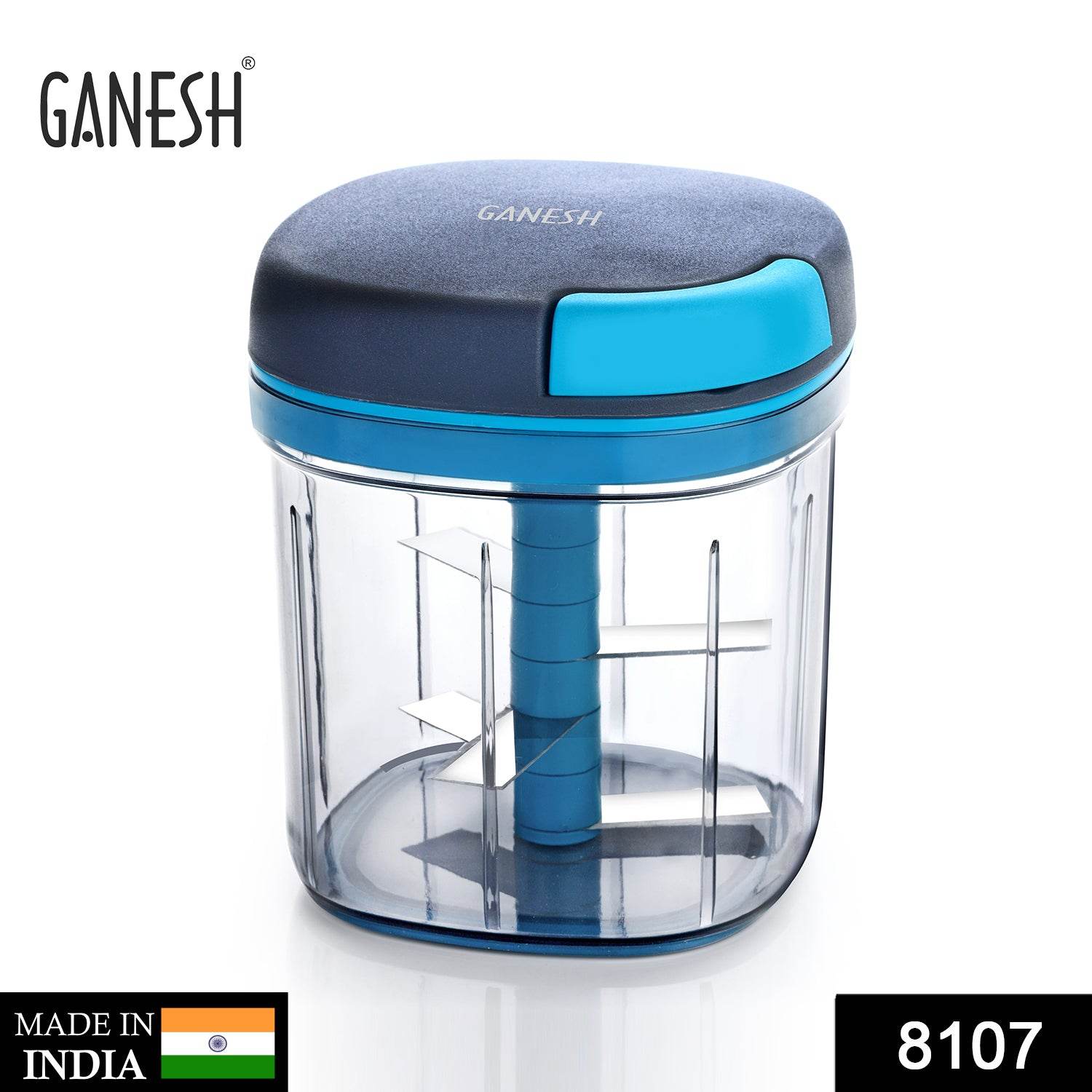 Ganesh Master Chopper with 5 Stainless Steel Blades, XL Large Jumbo Chopper (900 Ml) - infinityexculsivestore.com