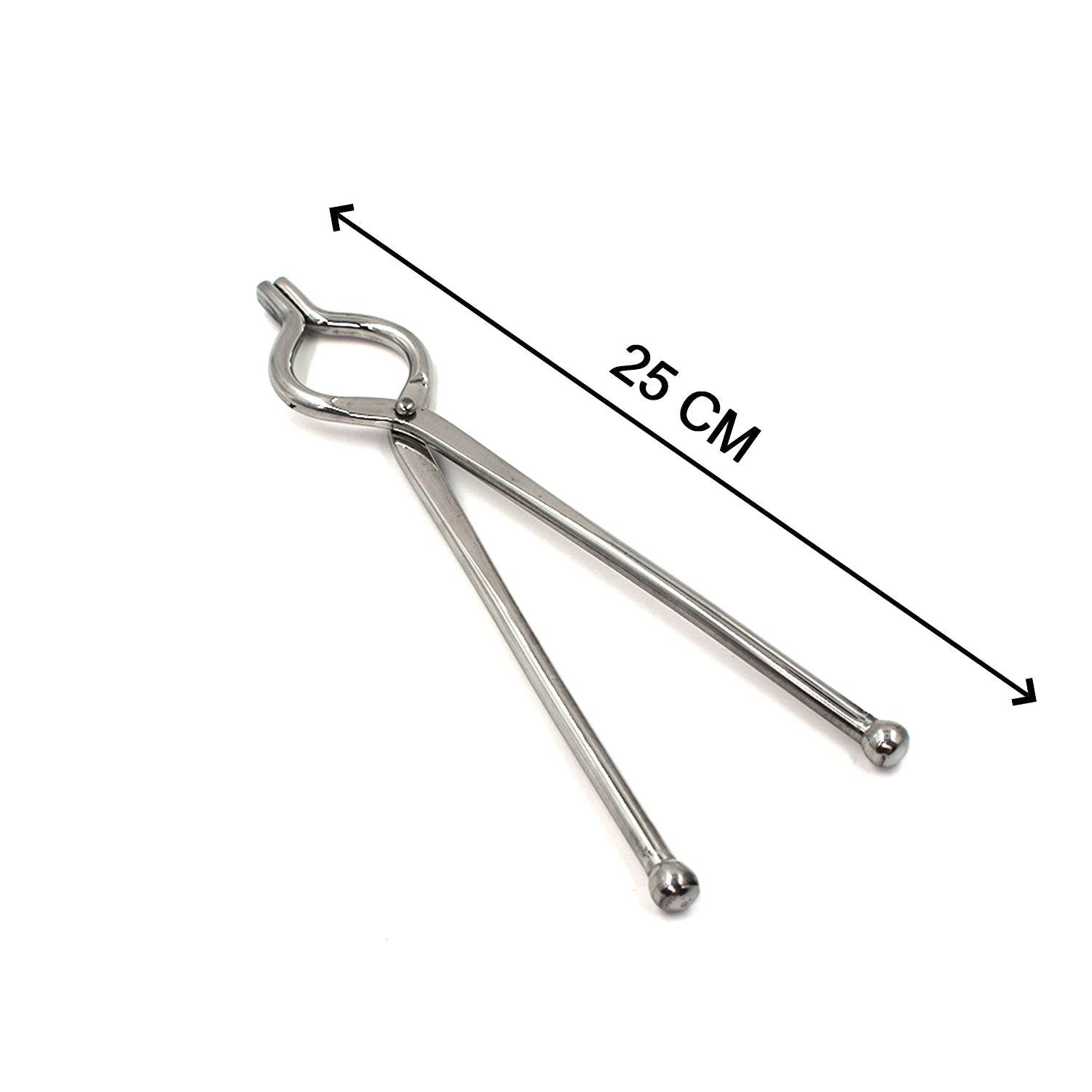 Ganesh Premium Quality Unbreakable Stainless Steel Goti Sandsi / Sansi / Pakkad / Pincer / Chimta / Tongs / Utensil Holder Smart Kitchen Tool - 8mm - infinityexculsivestore.com