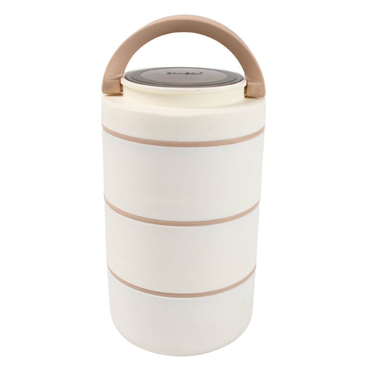 Ganesh Smart Stack 3 Layer Portable Lunch Box Stainless Steel Airtight Leak-Proof Lunch Box for Office, School, Picnic: Color May Vary (3 Layer) - infinityexculsivestore.com