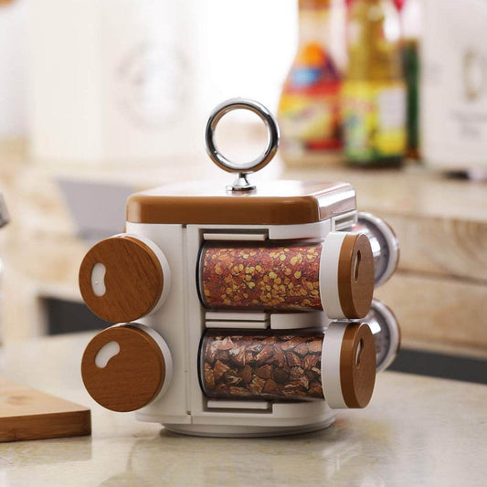 Ganesh Storewell Plastic Spice Rack - Set of 8 - infinityexculsivestore.com
