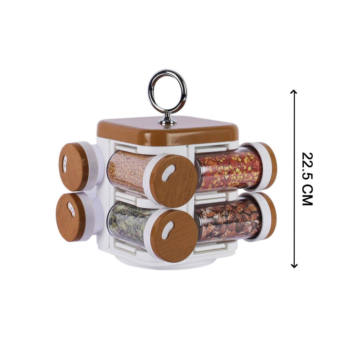 Ganesh Storewell Plastic Spice Rack - Set of 8 - infinityexculsivestore.com
