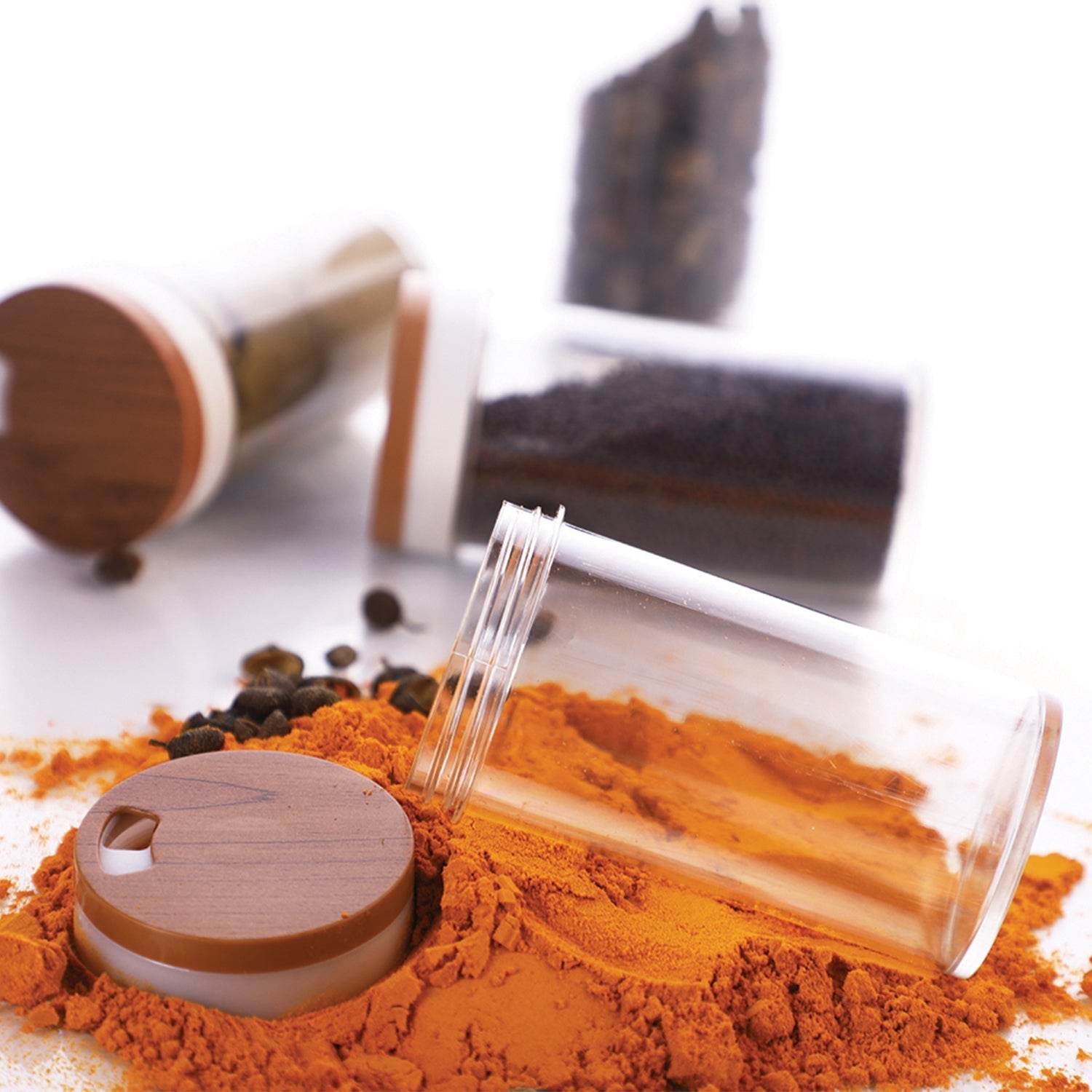 Ganesh Storewell Plastic Spice Rack - Set of 8 - infinityexculsivestore.com