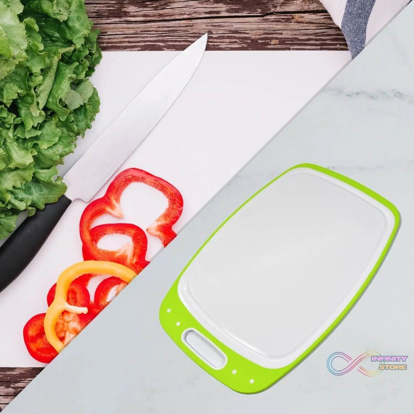 Ganesh Vegetables and Fruits Cutting Chopping Board Plastic Chopper Cutter Board (1 Pc) - infinityexculsivestore.com
