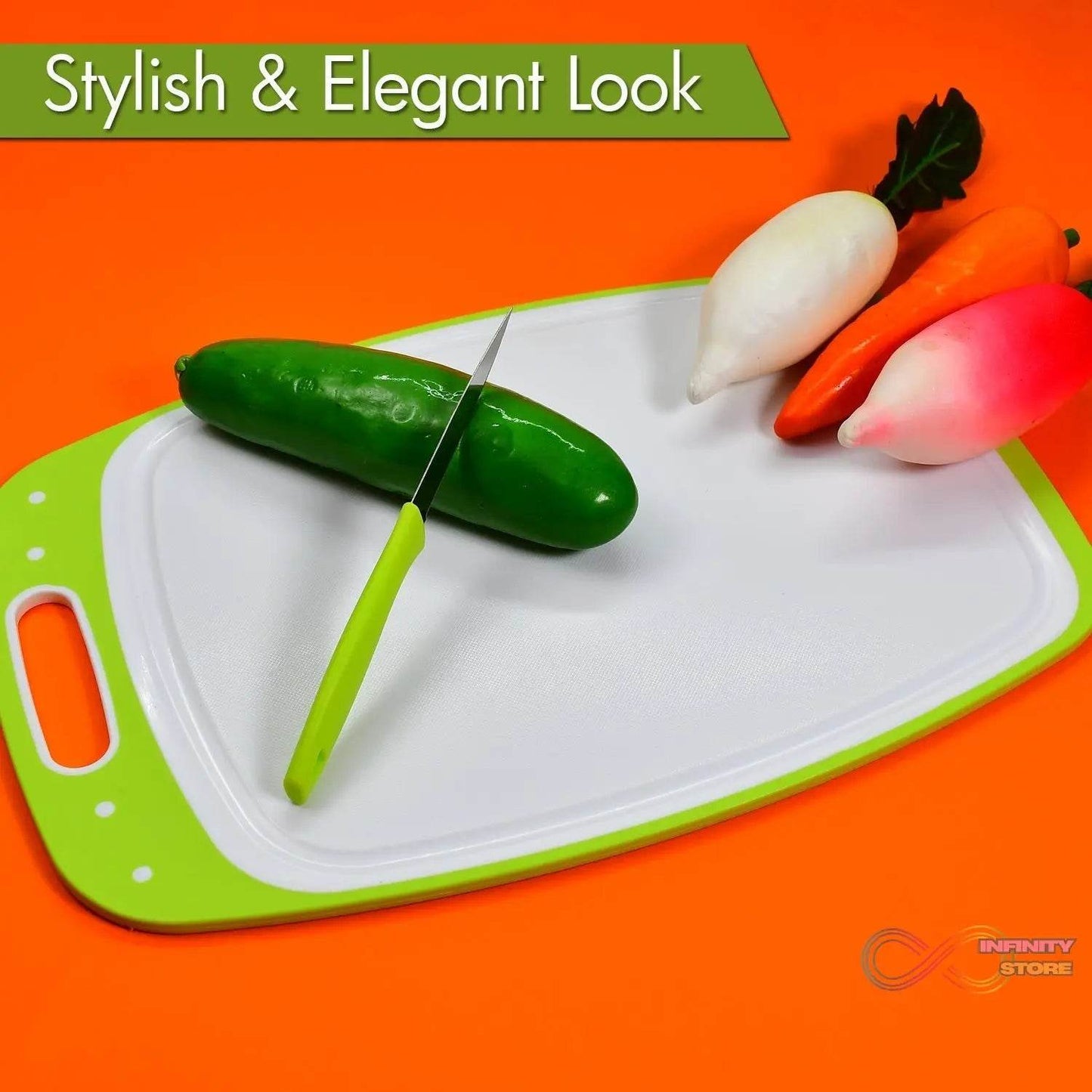 Ganesh Vegetables and Fruits Cutting Chopping Board Plastic Chopper Cutter Board (1 Pc) - infinityexculsivestore.com