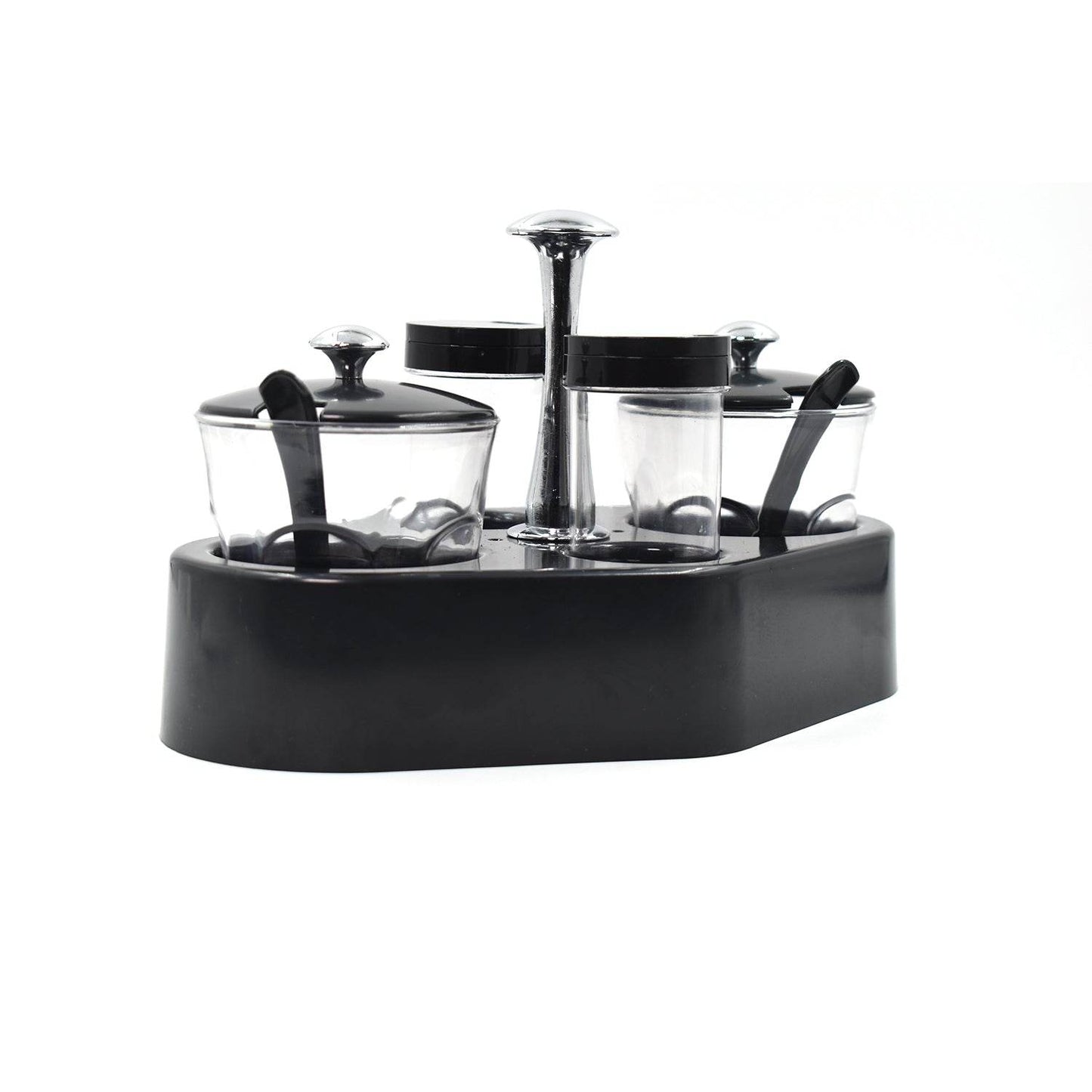 Ganesh rendy Condiment set For Kitchen Transparent jar For Easy To Access Spice 1 Piece Spice Set (Plastic) - infinityexculsivestore.com