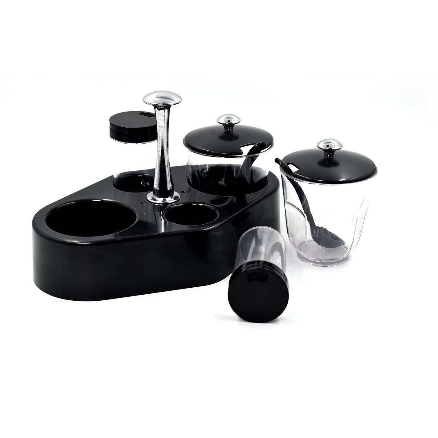 Ganesh rendy Condiment set For Kitchen Transparent jar For Easy To Access Spice 1 Piece Spice Set (Plastic) - infinityexculsivestore.com
